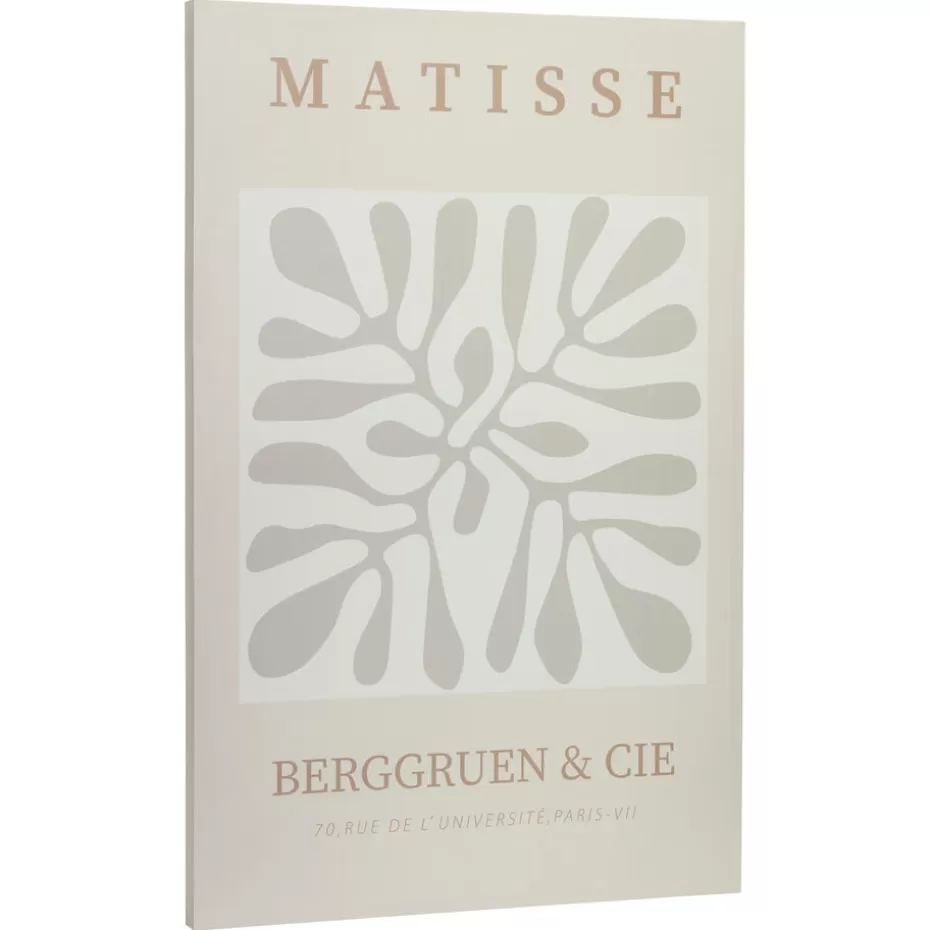 Kwantum Wanddecoratie | Canvas Schilderij Matisse Beige 75x115 Cm