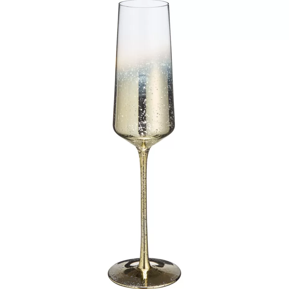 Kwantum Kerstservies | Glazen | Champagneglas Shine Goud - 270 Ml