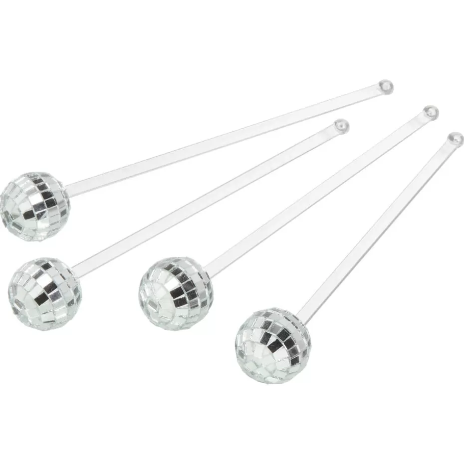 Kwantum Kerstservies | Cocktailsticks Disco Zilver - 4 Stuks