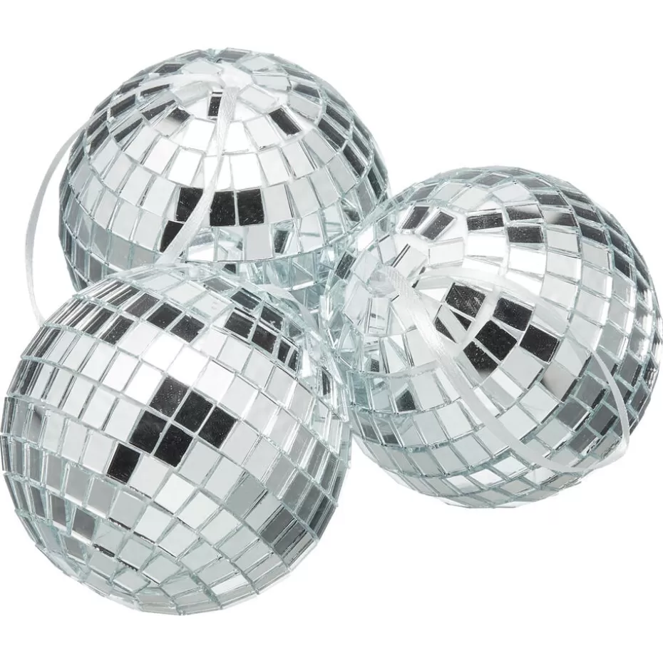 Kwantum Kerstdecoratie | Hanger Discobal - 3 Stuks Zilver