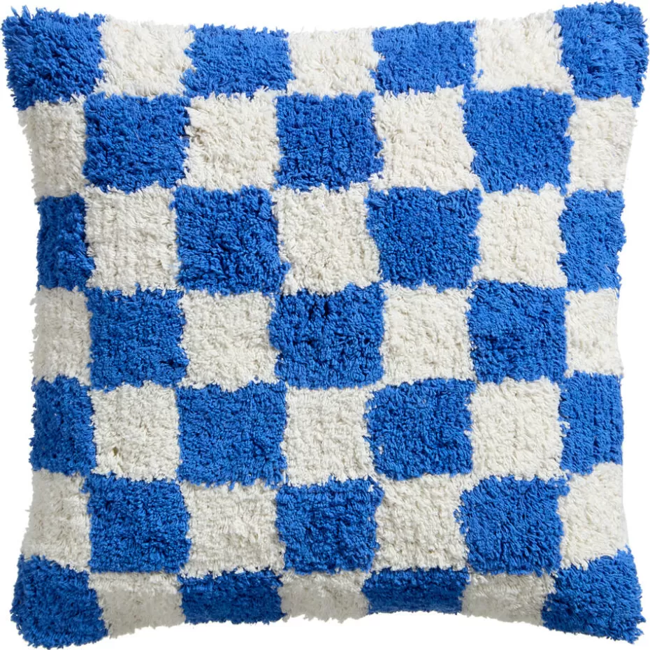 Kwantum Sierkussens | Kussen Check 45x45 Cm Blauw