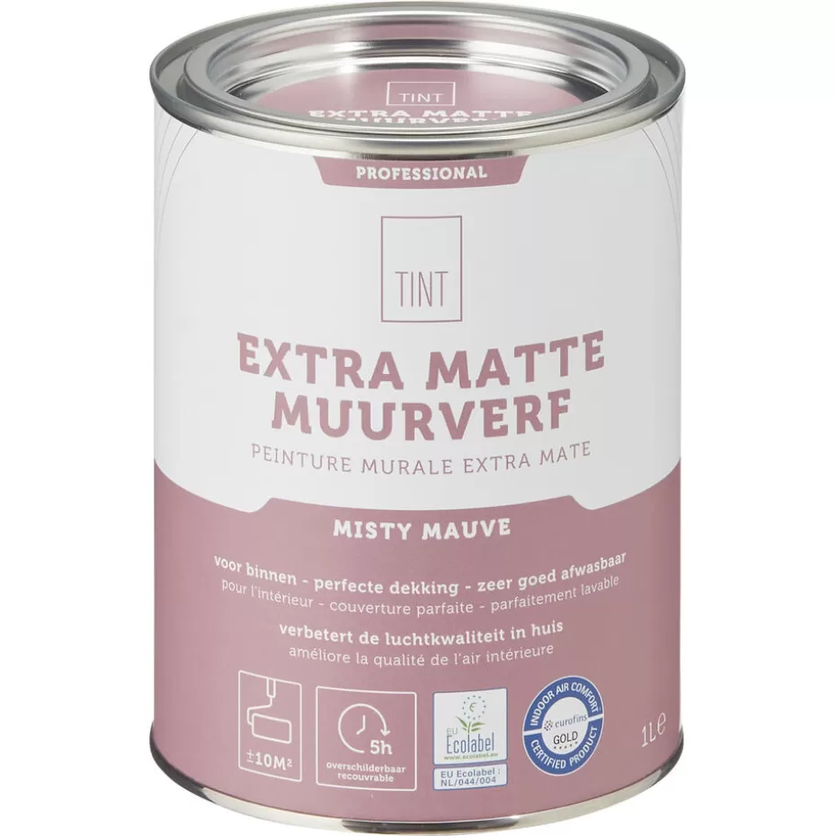 Kwantum Muurverf | Muurverf Professional Misty Mauve 1 L 1L