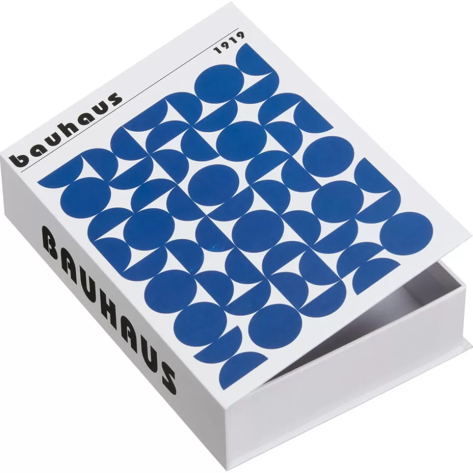 Kwantum Decoratieve Opbergdozen | Opbergboek Bauhaus Blauw 16x23x5 Cm 16x23 Cm