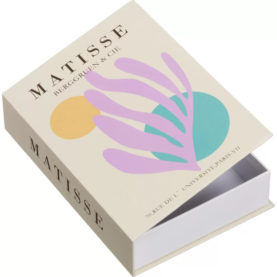 Kwantum Decoratieve Opbergdozen | Opbergboek Matisse 16x23x5 Cm Lila