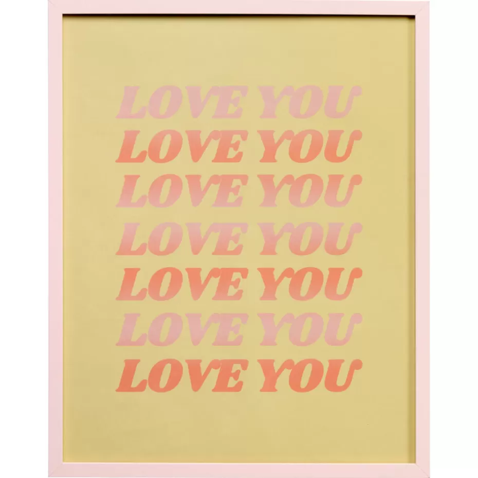 Kwantum Wanddecoratie | Poster Love You 40x50 Cm