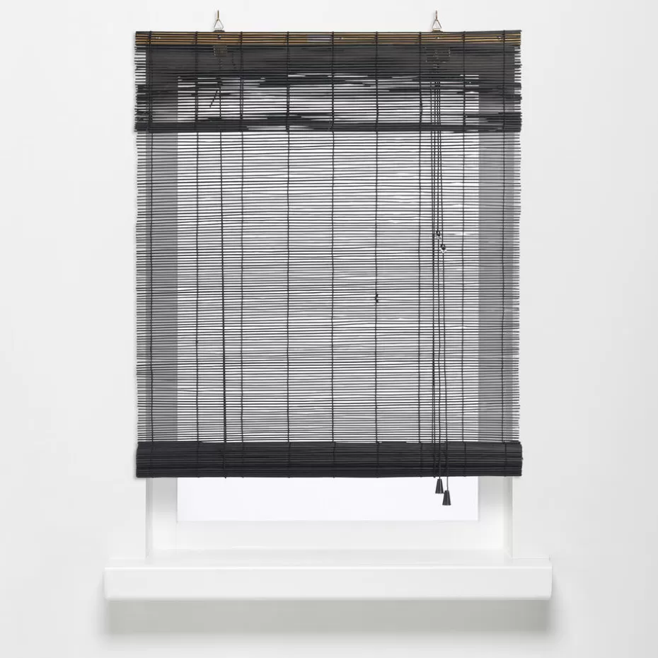 Kwantum Rolgordijnen | Rolgordijn Bamboe Zwart 100x220 Cm 100X220CM