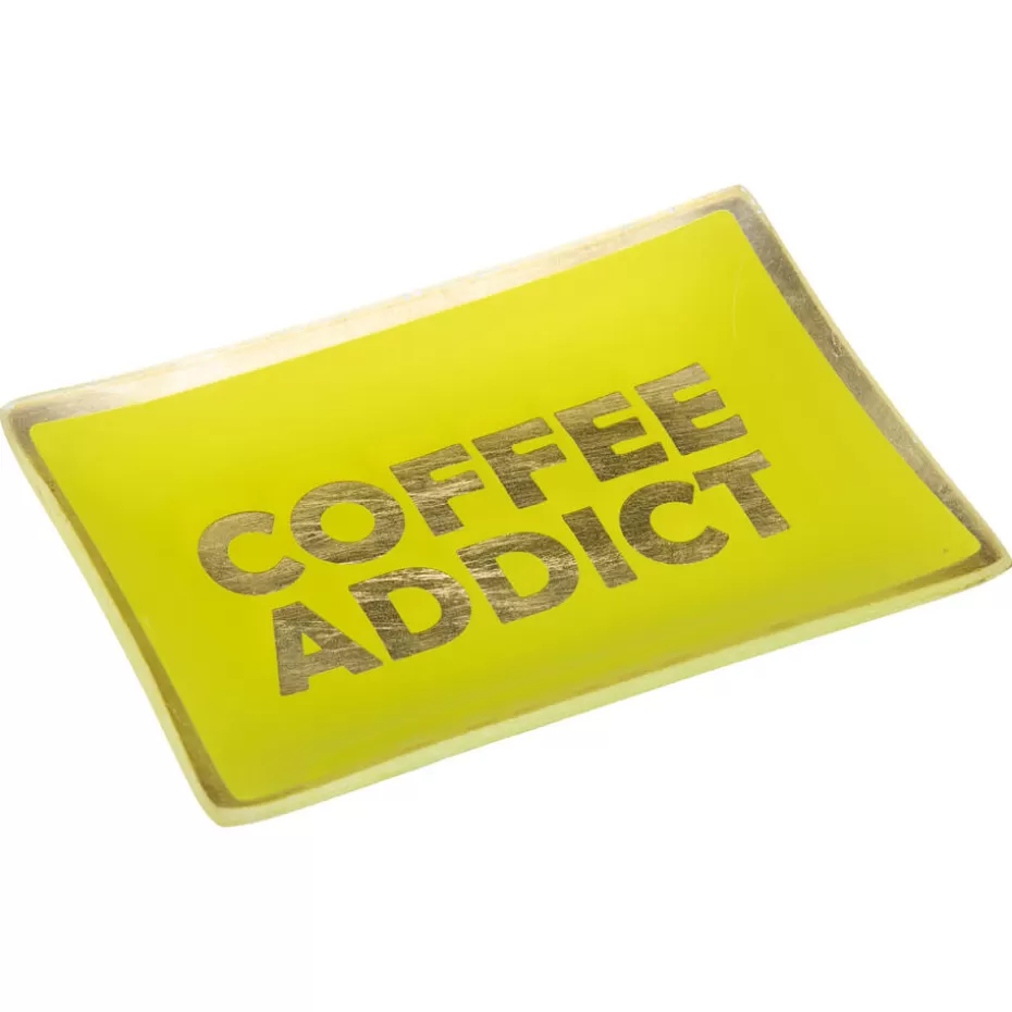 Kwantum Decoratie Schalen | Sieradenschaal Coffee Addict Geel