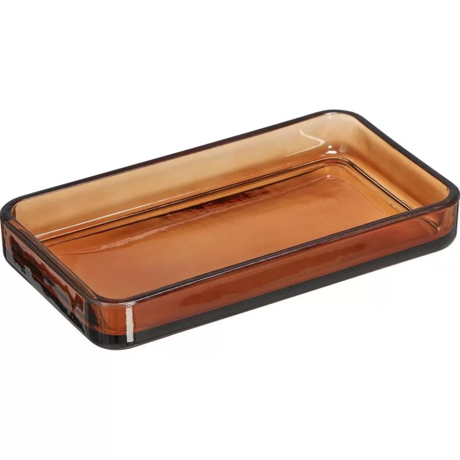 Kwantum Badkameraccessoires | Tray Apothekersglas Bruin