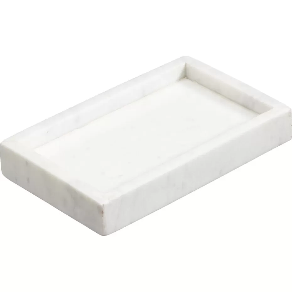 Kwantum Badkameraccessoires | Tray Marmer 20x12 Cm Wit